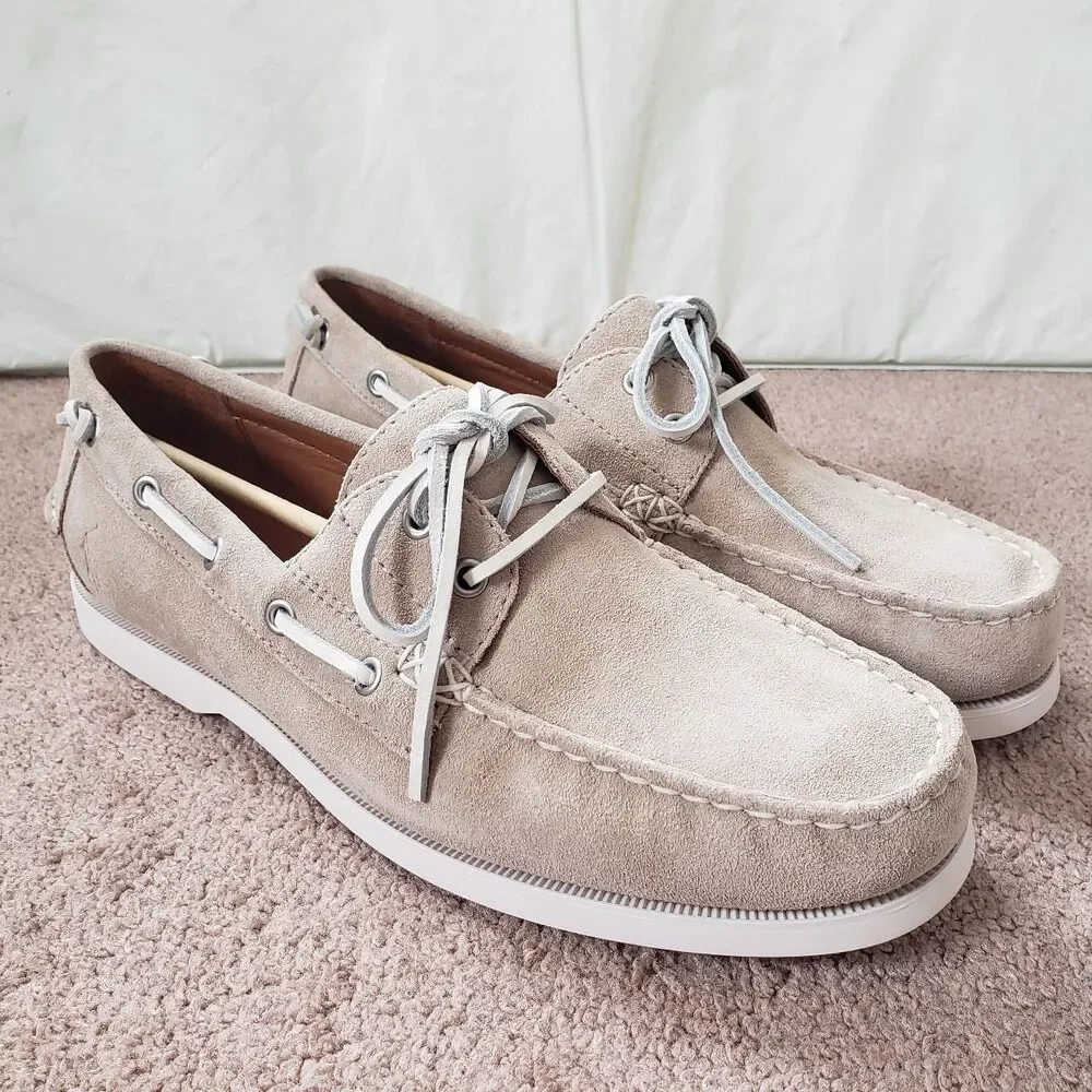 NWT Polo Ralph Lauren Milkshake Merton Suede Boat Shoes Mens Size 11
